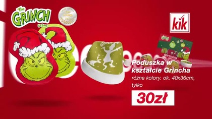 Kik - Poduszka w kształcie Grincha + Swetry z dzianiny + Pajacyk niemowlęcy