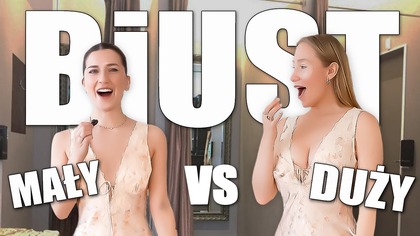 Mierzymy sukienki na mały vs duży biust! J kontra A