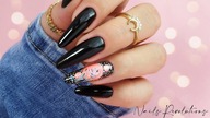 Black and neon nails art tutorial / Gabrielle Nails Charbonne