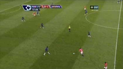 Premier League sezon 2009/2010 Man Utd 1-1 Arsenal Rooney