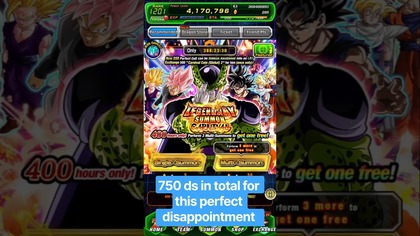 perfect disappointment summon part 5 750 ds dokkan battle