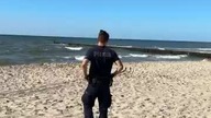 18. 07. 2023r Policja na plaży Sianożęty..