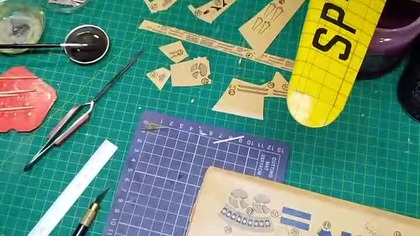GARAŻ B301 nadaje na żywo,wycinam elementy silników #małymodelarz #papercraft #modelarstwo pogaduchy