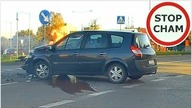 Wypadek na skrzyżowaniu w Częstochowie - auto stanęło w płomieniach #917 Wasze Filmy