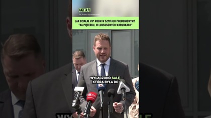 Kontrola PiS w Szpitalu Południowym.  Wyłączono salę, aby stworzyć VIP room #shorts