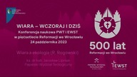 Wiara a ekologia (R.  Rogowski)  ks.  dr hab.  Jarosław Lipniak