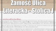 Zamość: Ulica Literacka - Stolica Języka Polskiego
