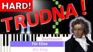  Dla Elizy (L.  van Beethoven) - Piano Tutorial (TRUDNA! wersja)  NUTY W OPISIE 