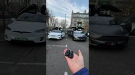Zamykanie drzwi w TESLI MODELX jednym ruchem 
