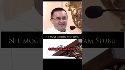 Nie mogę udzielić Wam Ślubu #slub #wesele #shorts #śmieszne