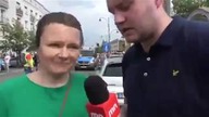 DZIENNIKARZ NARODOWIEC ZAORANY NA MARSZU RÓWNOŚCI W BIAŁYMSTOKU! WPADKA NA ŻYWO!