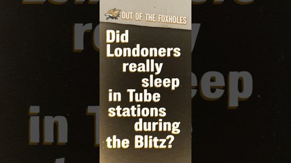 Did Londoners Really Sleep in the Tube During the Blitz? #OOTF #shorts