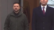 NAWROCKI POWITAŁ ZEŁEŃSKIEGO MAZURKIEM DĄBROWSKIEGO 