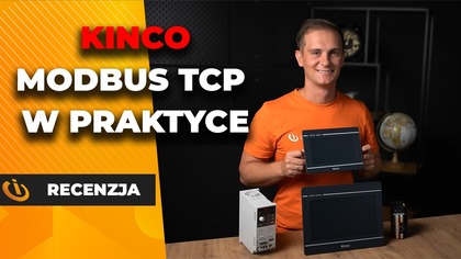 Sterowanie falownikiem Kinko KC100 przez PLC i Modbus TCP