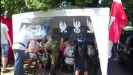 27. 06. 2021 DMOWSKI NA ZAMEK - warsztaty Leśnego Klubu Orła Białego orzeł w blaszce przy pomniku R.