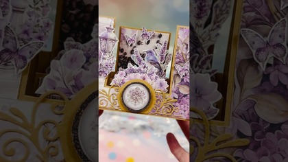 Ołtarzyk - fioletowa kartka z nocnego scrapowania Violet Whisper!