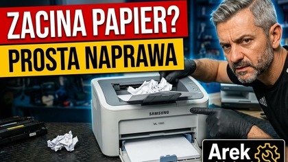 Samsung ML1860 pobiera i zacina kilka stron, przyczyna ?