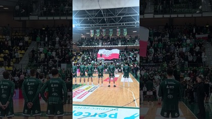 Hymn narodowy na meczu Zastal ~ Legia #lubuskisporttvp3 #hymn #polska #sports #shorts #basketball