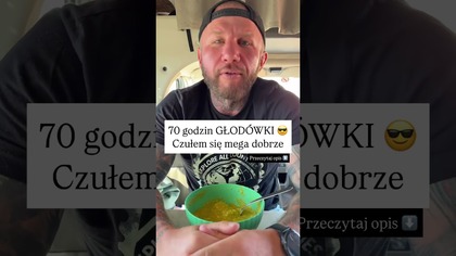 Zrobiłem 70 godzin GŁODÓWKI  po co? #shorts