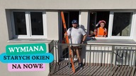 Wymiana starych okien w bloku.  Montujemy okna z Eurocolor
