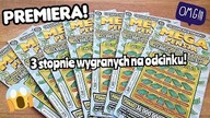 Zdrapki Lotto #551 Premiera! 7 zdrapek MEGA Pensja  Są wygrane  3 różne stopnie ustrzelone!