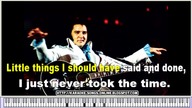 Elvis Presley -Always on my mind -Karaoke Version with lyrics and guitar chords