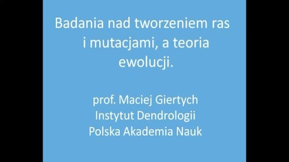 Maciej Giertych- wykład o dewolucji PL