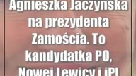 Agnieszka Jaczyńska na prezydenta Zamościa.  To kandydatka PO, Nowej Lewicy i iPl