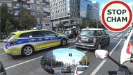 Mini na czerwonym przy Policji.  Patrz w lusterka, Policja jest wszędzie #1606 Wasze Filmy