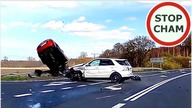 Efektowny wypadek na drodze 112 - Mercedes vs Mazda #597 Wasze Filmy