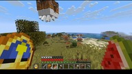 Imagine you are a villager and you look up and a strange cloud is flying over you #minecraft #game