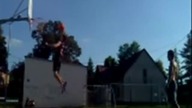 preparing for my first slam dunk contest.  Hadzbe 178cm 10ft Dunk!