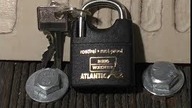 Kłódka Burg Wächter Atlantic 217F 40 Unboxing i test - wytrych i małe nożyce -  (Uwaga Krew!)