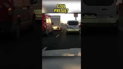 Lewy pas i presja z tyłu! Poganiać czy dać wyprzedzić?  #polscykierowcy #droga #dashcam #kierowcy