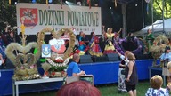 Cyganeria z Góry Puławskiej na scenie - Dożynki Powiatowe w Nałęczowie - 12. 08. 2018 r.