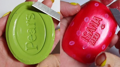 Soap Carving ASMR Relaxing Sounds no talking Satisfying ASMR Video