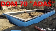 DOM 70M2 ADAŚ | STAN 0 | IZOLACJA PISTOLETEM ŚCIAN FUNDAMENTOWYCH