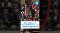 Mocne! Protest Henryki Krzywonos na przemowie premiera #shorts