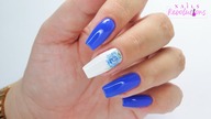 Blue Rose nails art tutorial / Gabrielle Charbonne