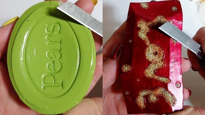 Soap Carving ASMR Relaxing Sounds no talking Satisfying ASMR Video