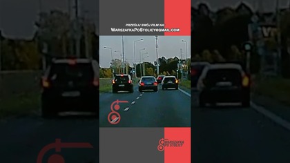 Wyprzedzanie na siłę Prawo jazdy do zabrania? #warszawa #kierowca