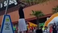 Prawie się połamałem przy WSADZIE #shorts #viral #koszykówka #eurobasket #nba