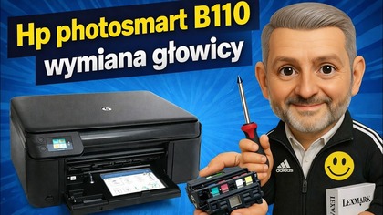 HP PHOTOSMART B110 - Wymiana głowicy
