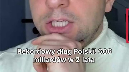 Polski dług wystrzelił! 606 mld w dwa lata.  Niesamowite!