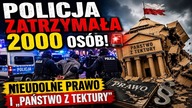 Policja zatrzymała 2000 osób!  Nieudolne prawo i państwo z tektury