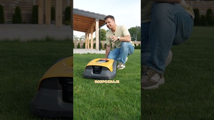 Ten robot koszący sam ogarnia trawnik 