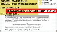 ZADANIE 34 CKE 2021 MARZEC ROWNOWAGA REAKCJI.  #chemia #chemistry