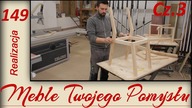 Cz.3 - Jak zrobić drewniane krzesło, zacinanie tylnych nóg i klejenie ramy, szlifowanie wooden chair