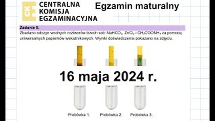 Zadanie 9 CKE 2024 MAJ Hydroliza soli CHEMIA @DoTablicyCHEMIA