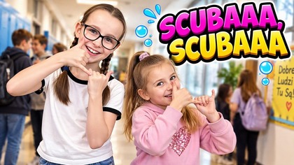 SCUBA DANCE Z DZIEWCZYNKĄ Z 2 KLASY  Na WF-ie gramy w Rekiny i doktorzy.  Na czym to polega?